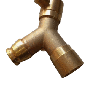 Y CONNECTION WITH  VALVE, BRASS,CHINA