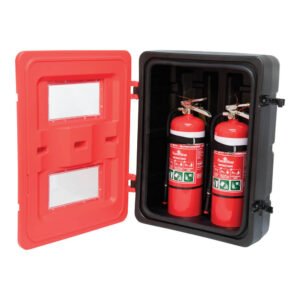 Double Fire Extinguisher Box